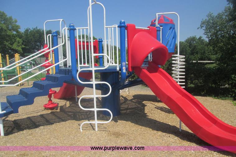 image for item F1760 1998 Miracle Recreation composite playground structure
