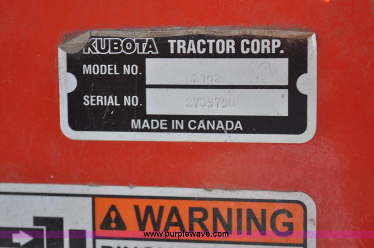 image for item G7451 Kubota L2162 broom