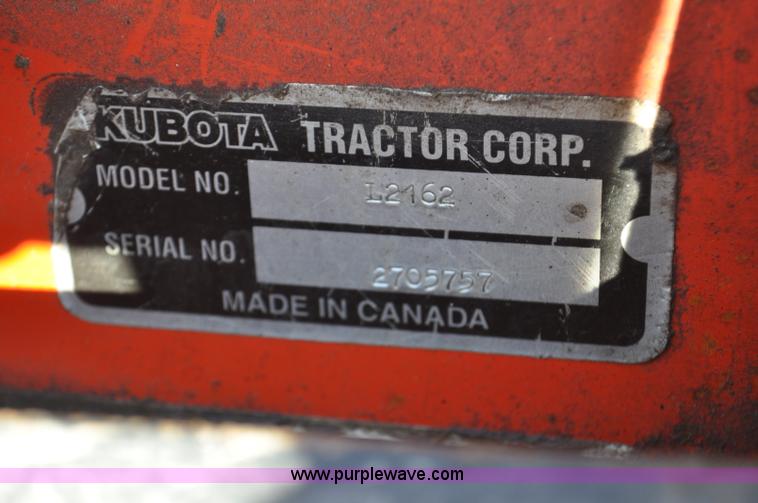 image for item G7452 Kubota L2162 broom