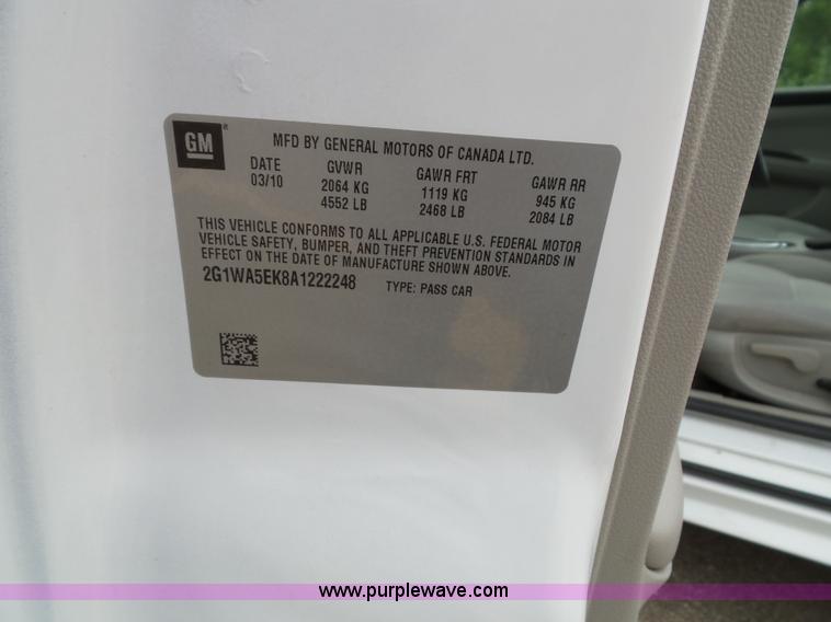 image for item J4810 2010 Chevrolet Impala