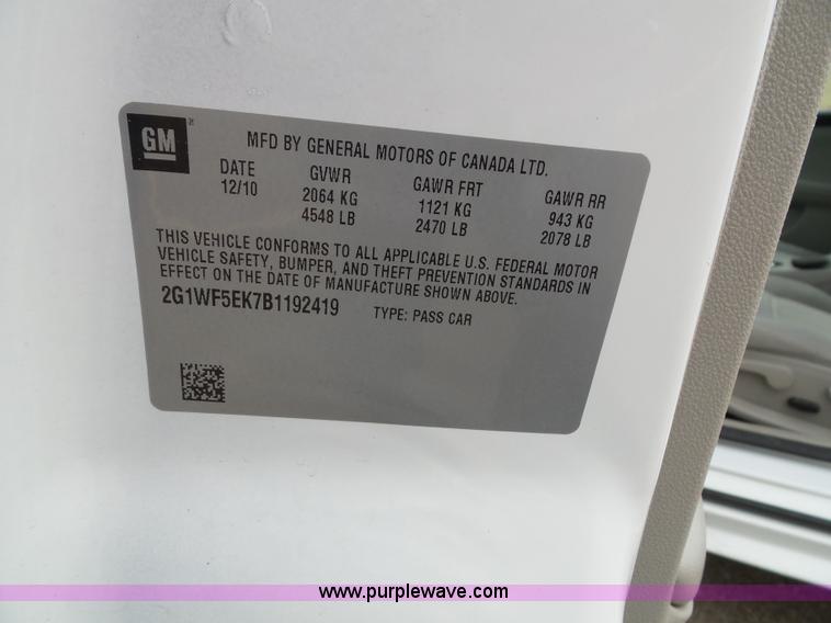 image for item J4811 2011 Chevrolet Impala