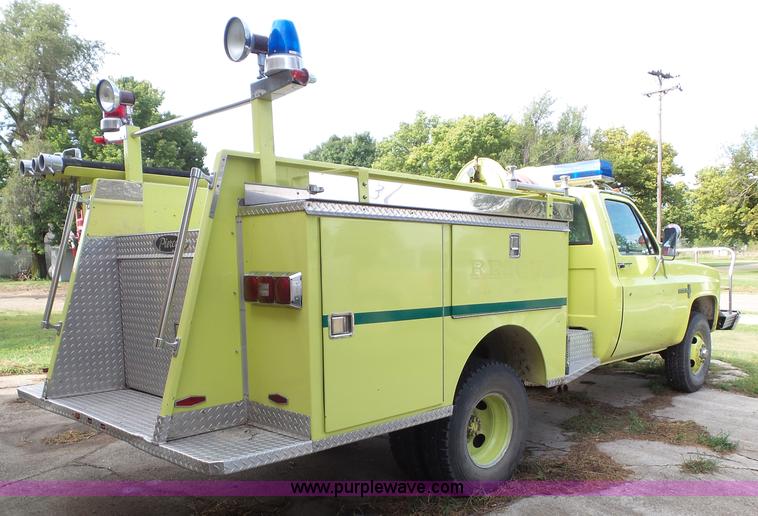 image for item J4812 1982 Chevrolet Custom Deluxe 30 Pierce pumper fire truck