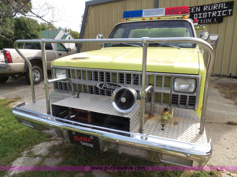 image for item J4812 1982 Chevrolet Custom Deluxe 30 Pierce pumper fire truck