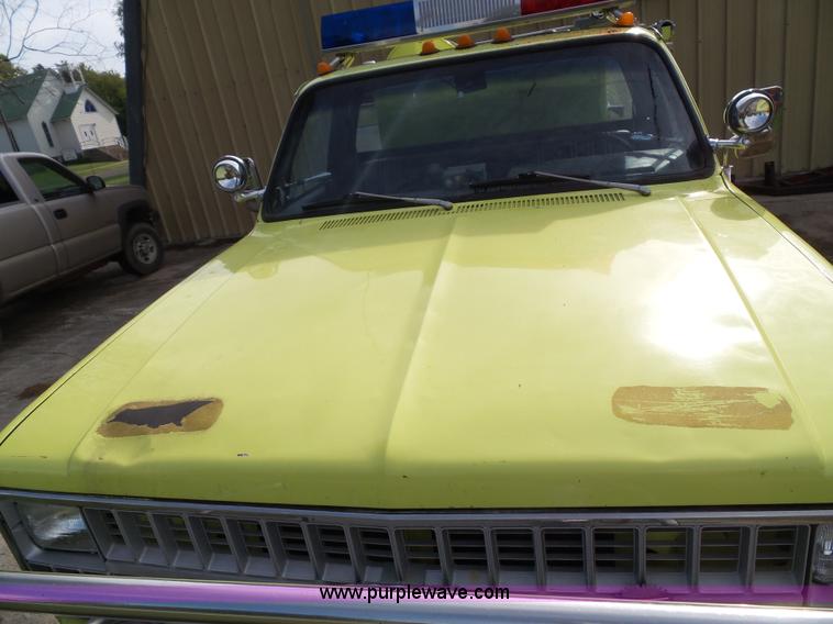 image for item J4812 1982 Chevrolet Custom Deluxe 30 Pierce pumper fire truck