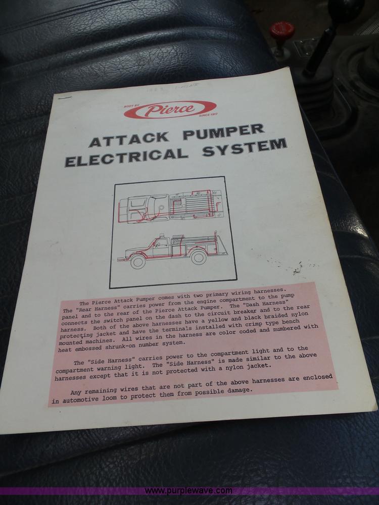 image for item J4812 1982 Chevrolet Custom Deluxe 30 Pierce pumper fire truck