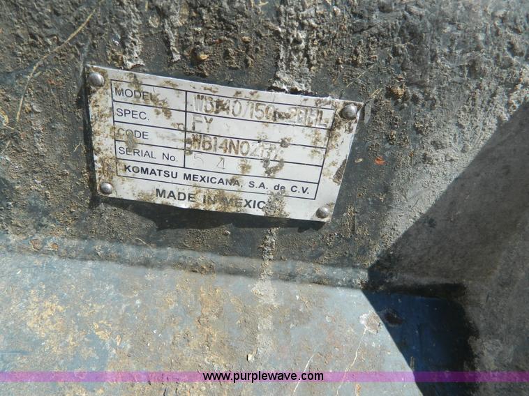 image for item J5097 2006 Komatsu WB140-2N backhoe