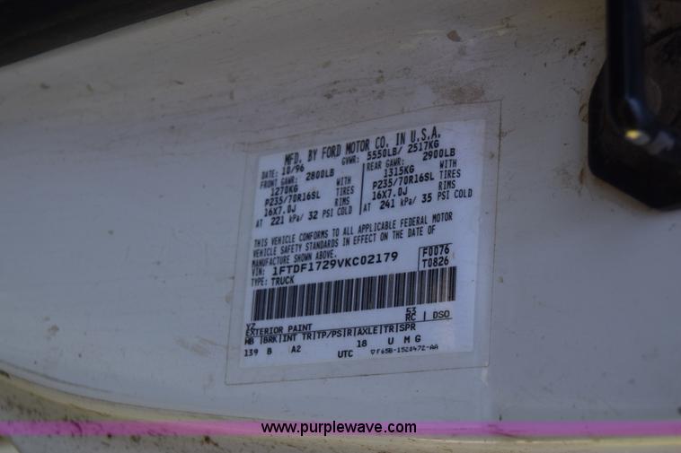 image for item K2851 1997 Ford F150 pickup truck