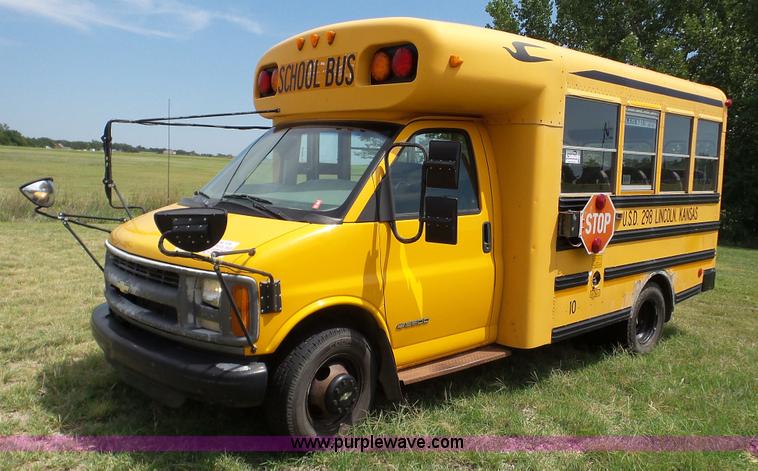 image for item K5249 1998 Chevrolet Express G3500 Cargo school bus