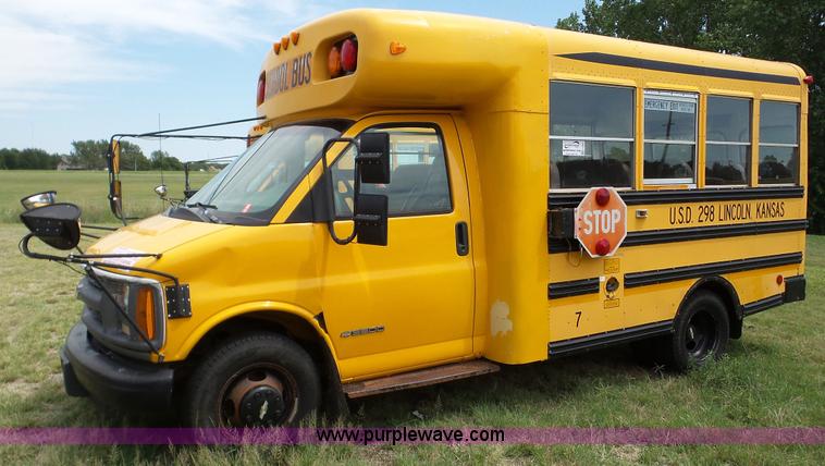 image for item K5251 1998 Chevrolet Express G3500 Cargo school bus