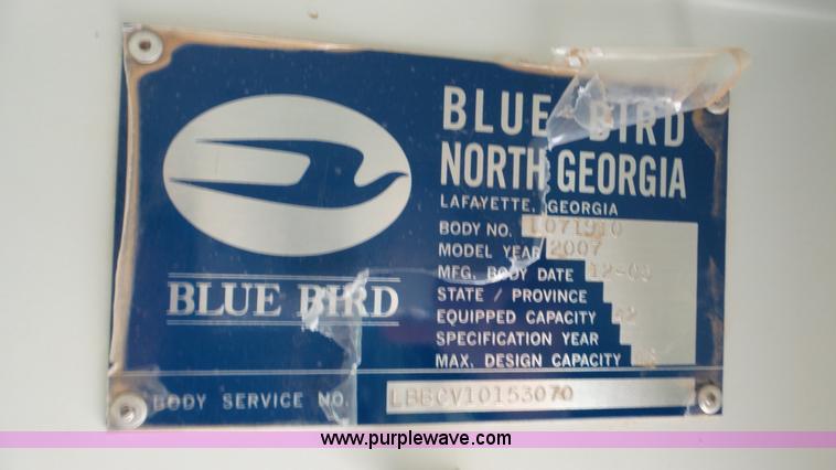 image for item K5259 2007 Blue Bird Vision school bus