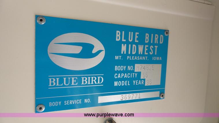 image for item K5260 1996 Blue Bird TC2000 school bus