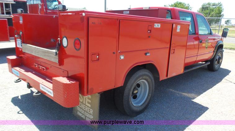 image for item K8446 1993 Chevrolet Cheyenne 3500 Crew Cab fire truck