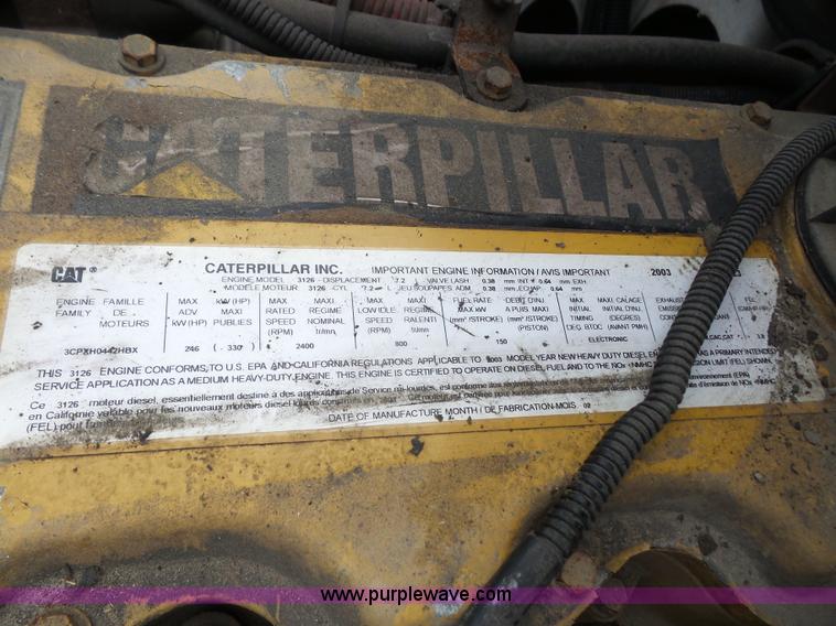 image for item L4977 2003 Freightliner FL80 dump truck