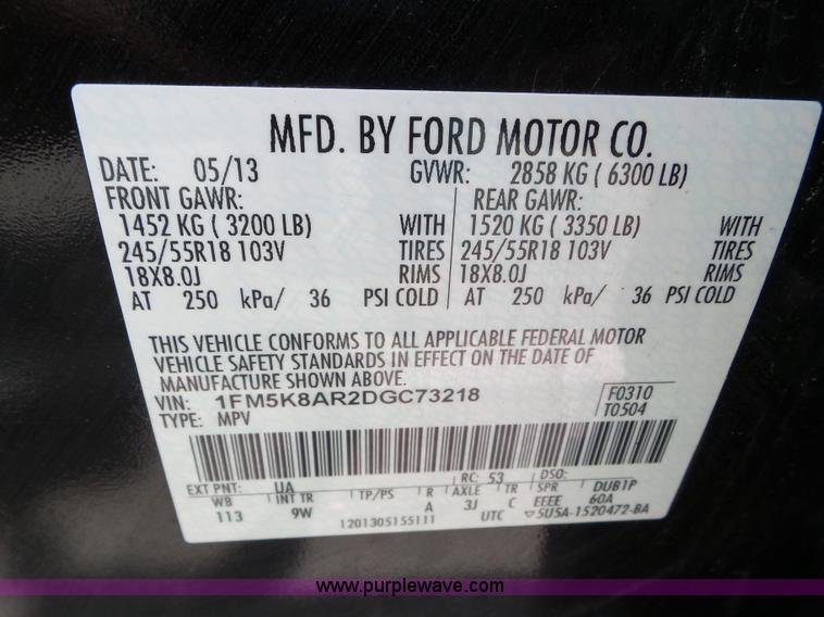 image for item L6826 2013 Ford Explorer Police SUV