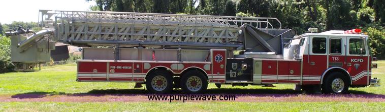 image for item L7087 1996 Sutphen Crew Cab ladder fire truck