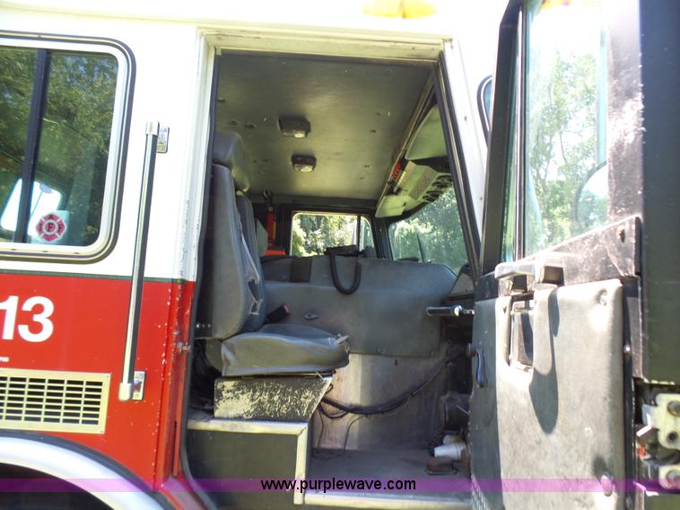 image for item L7087 1996 Sutphen Crew Cab ladder fire truck