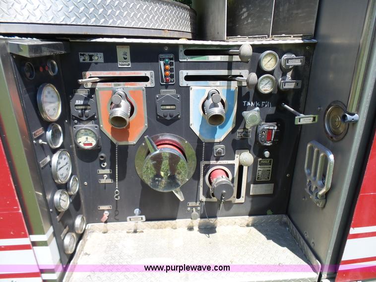 image for item L7087 1996 Sutphen Crew Cab ladder fire truck