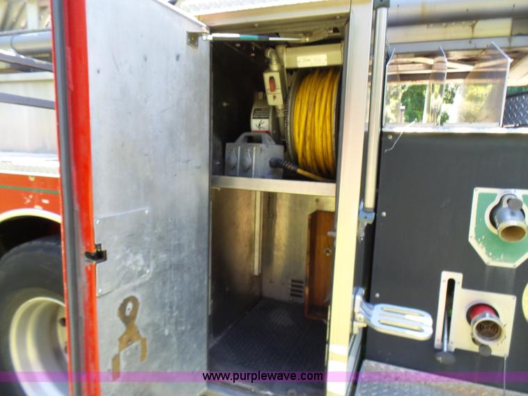 image for item L7087 1996 Sutphen Crew Cab ladder fire truck