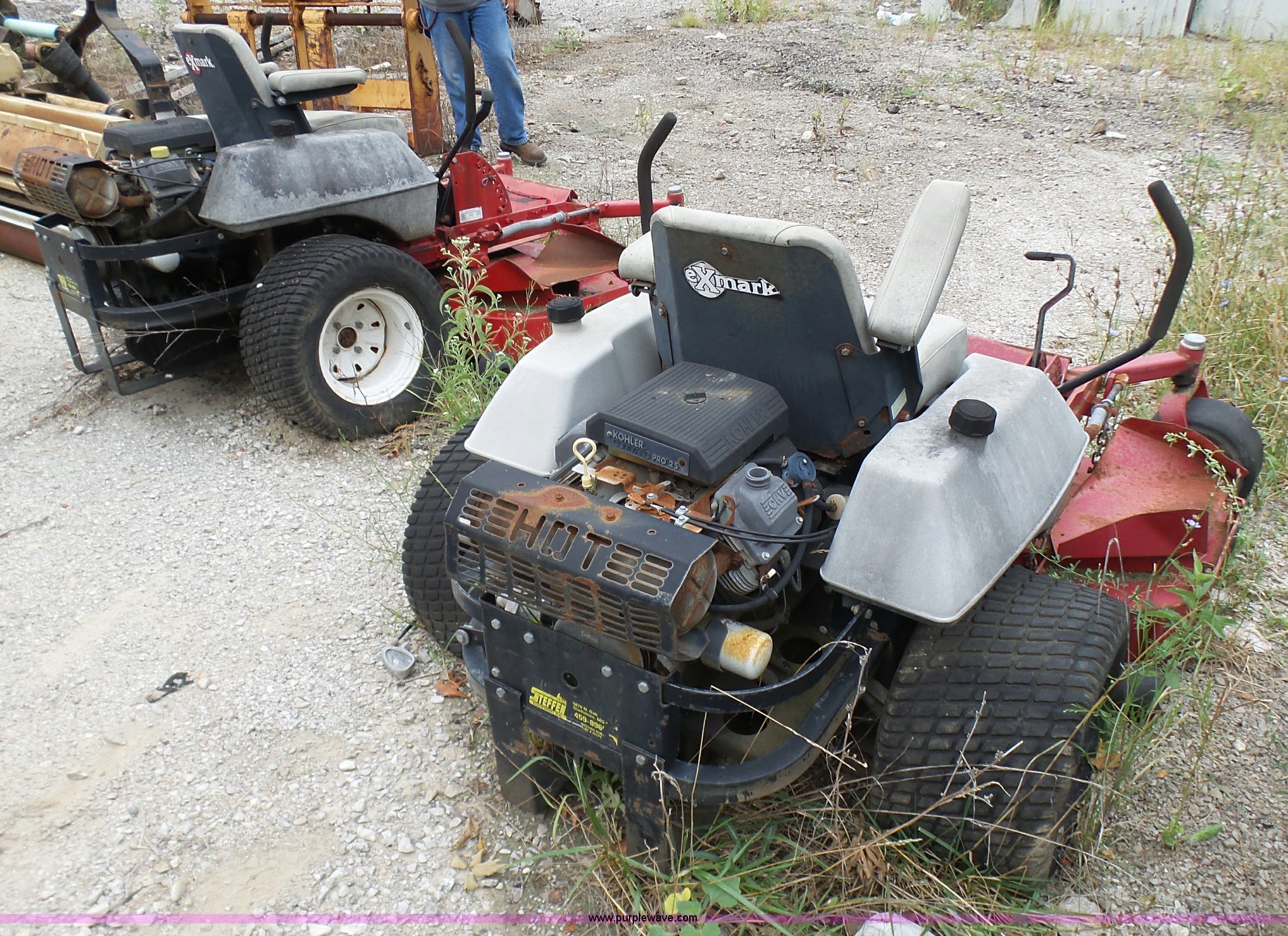 (2) Ex Mark Lazer ZTR lawn mower in Gladstone, MO Item AV9884 sold