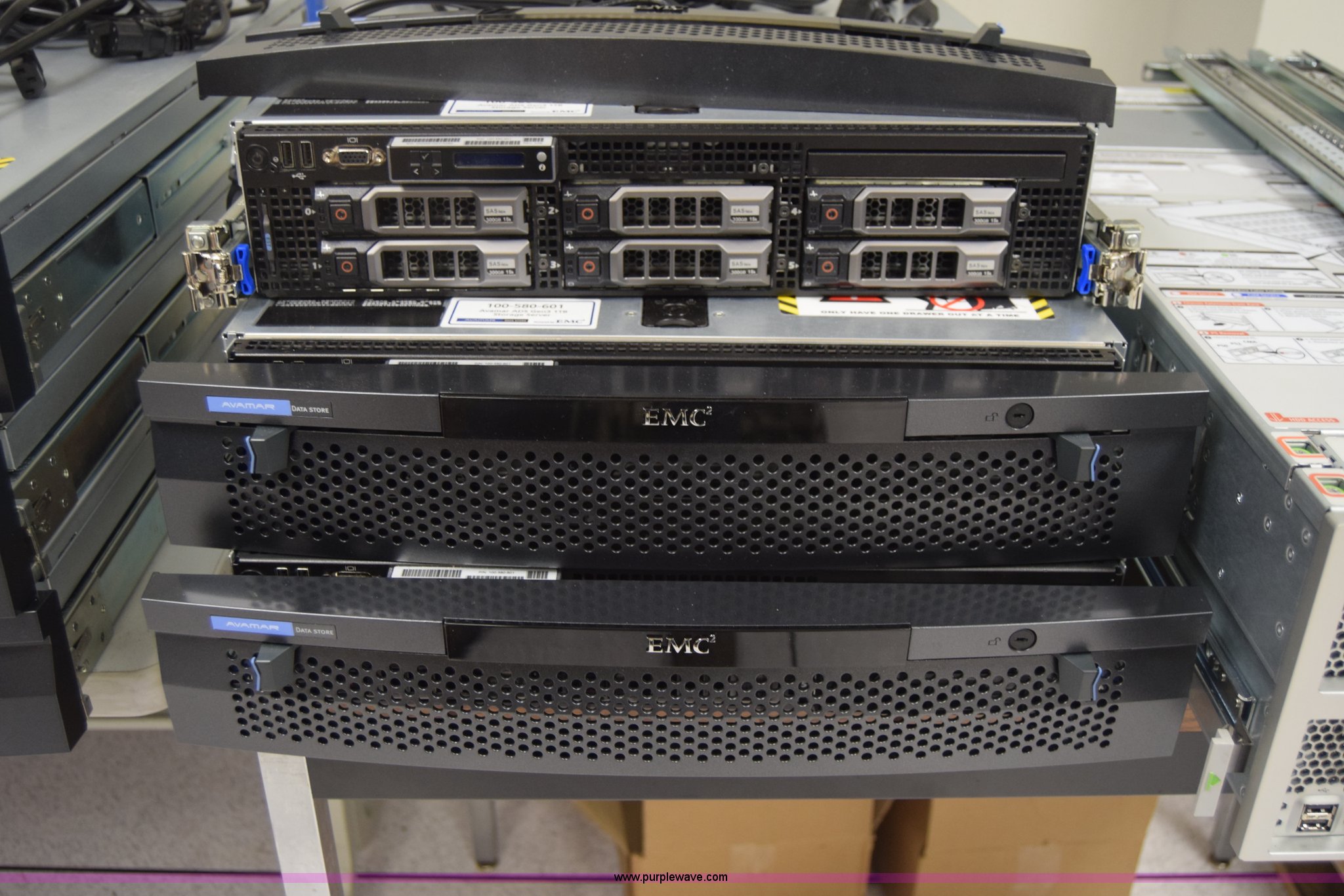 (6) Avamar storage boxes in Wichita, KS Item CA9821 sold Purple Wave