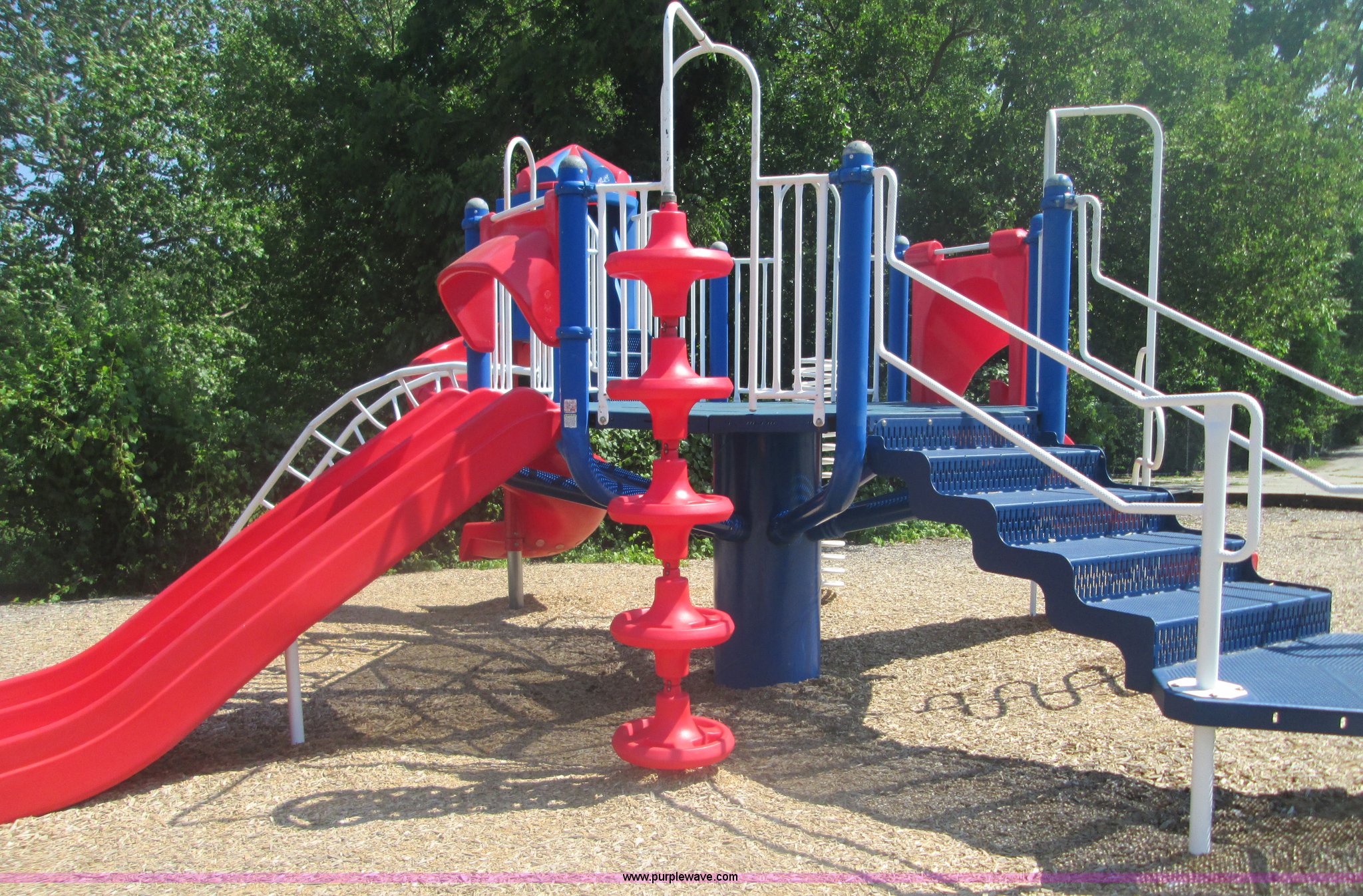 1998 Miracle Recreation composite playground structure in Lawrence, KS