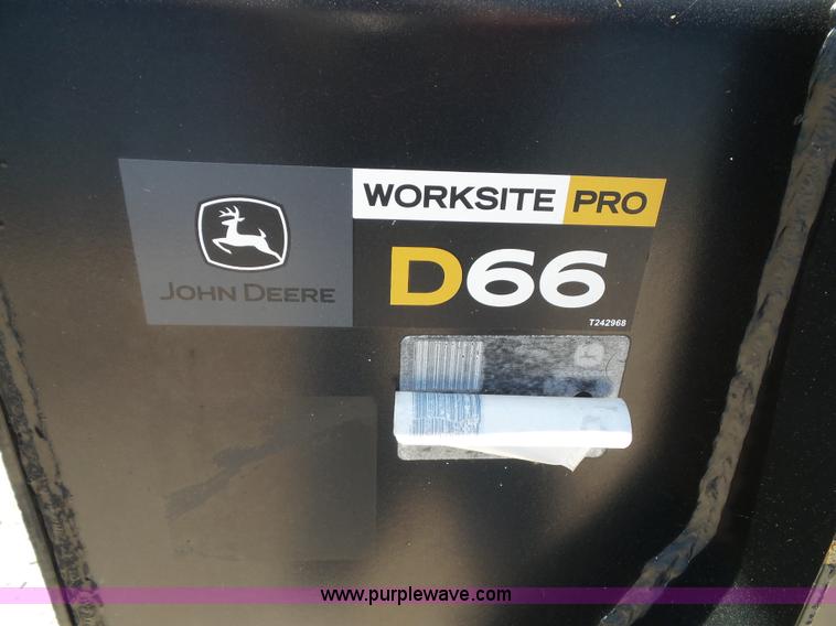 image for item BG9285 John Deere D66 skid steer bucket