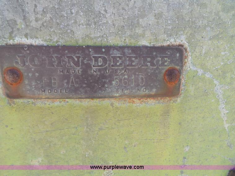 image for item BG9288 John Deere Van Brunt FBA grain drill