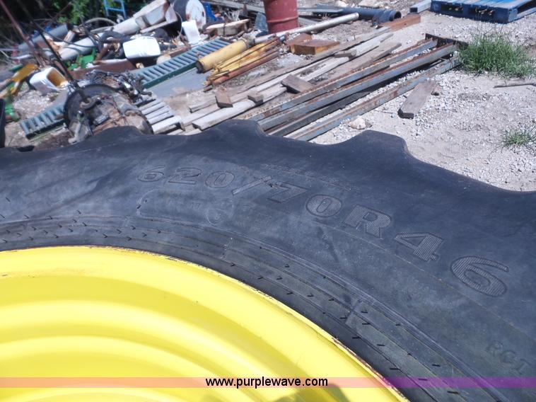 image for item BV9742 (4) Goodyear 620/70R46 flotation tires and wheels