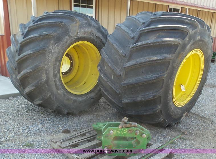 image for item BY9567 (2) Firestone 68x50.00-32 flotation tires and wheels