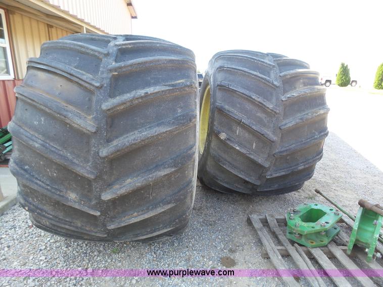 image for item BY9567 (2) Firestone 68x50.00-32 flotation tires and wheels