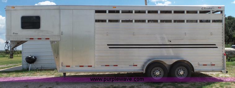 image for item BZ9180 2005 Cherokee livestock trailer