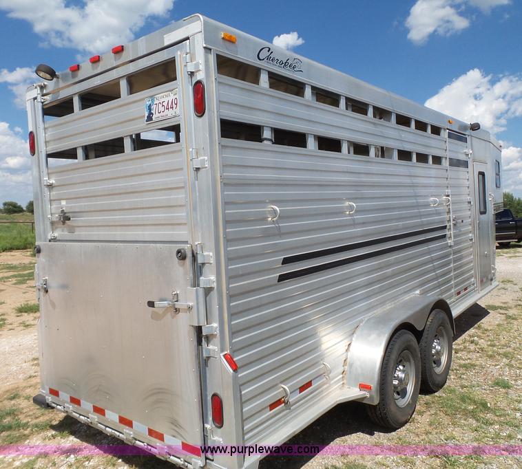 image for item BZ9180 2005 Cherokee livestock trailer