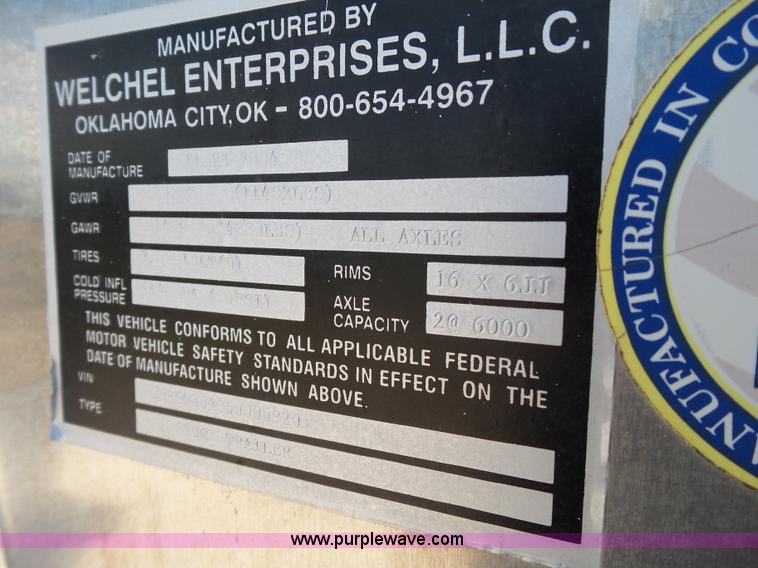 image for item BZ9180 2005 Cherokee livestock trailer