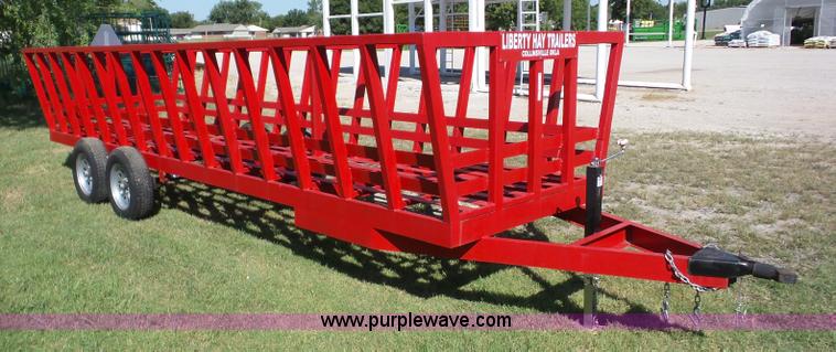 2015 Liberty Hay Bale Feeder Wagon Item Bz9693 9 14 2016