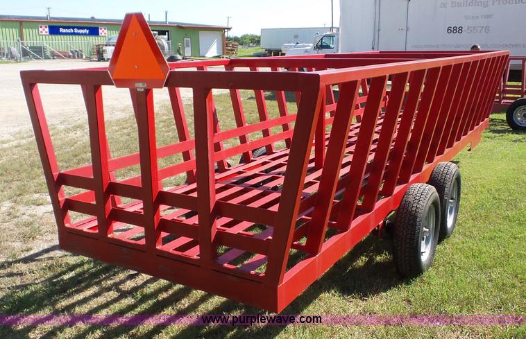 2015 Liberty Hay Bale Feeder Wagon Item Bz9693 9 14 2016