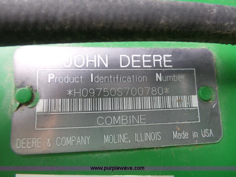 image for item K5266 2003 John Deere 9750 STS combine