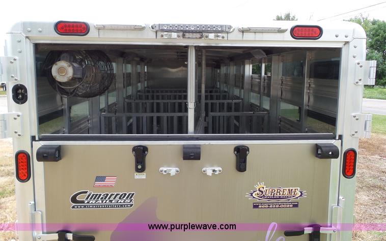 image for item L5520 2015 Cimarron Showstar livestock trailer