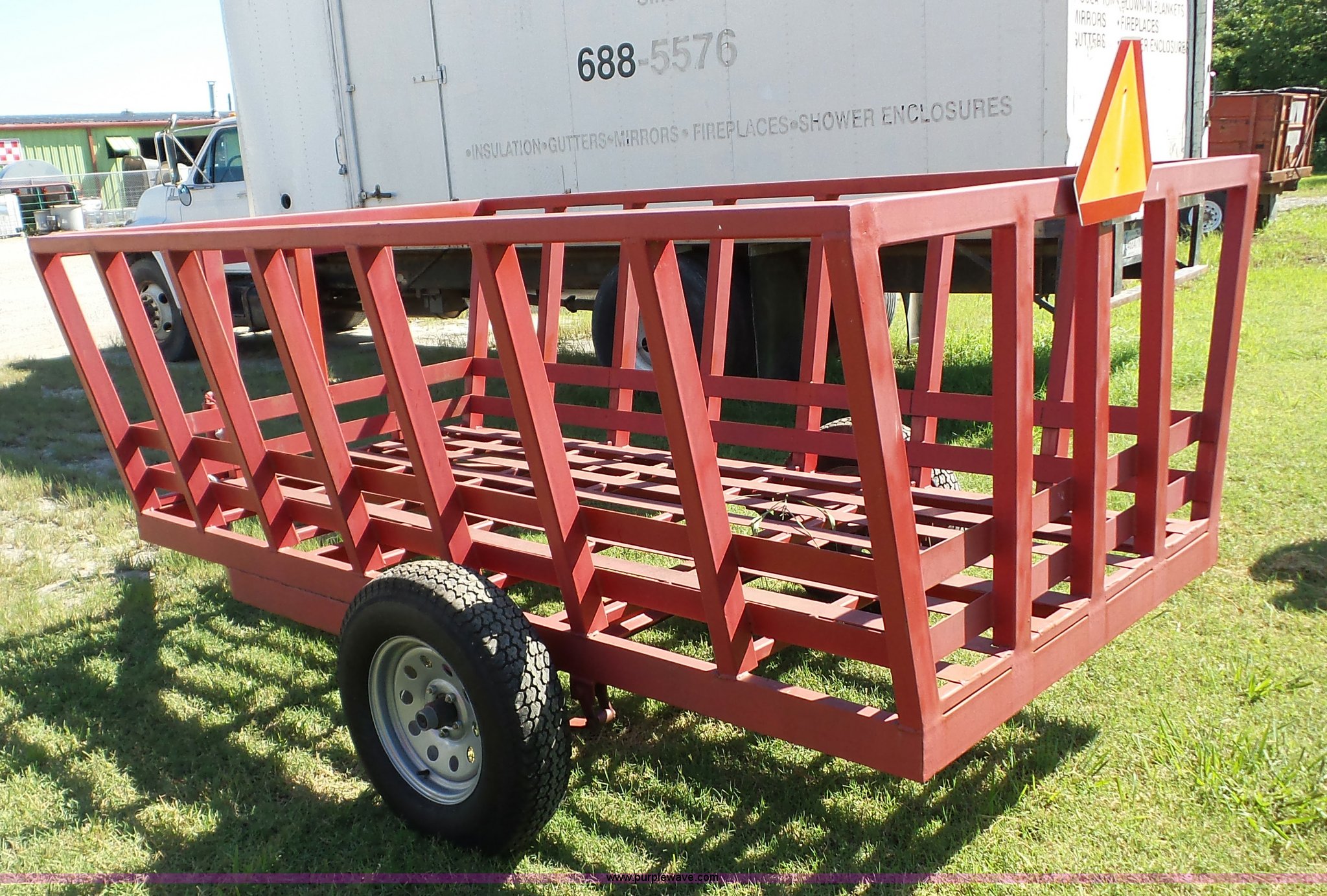 2015 Liberty Hay Bale Feeder Wagon Item Bz9694 9 14 2016