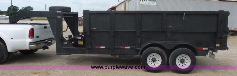 image for item BX9259 2005 Doolittle dump trailer