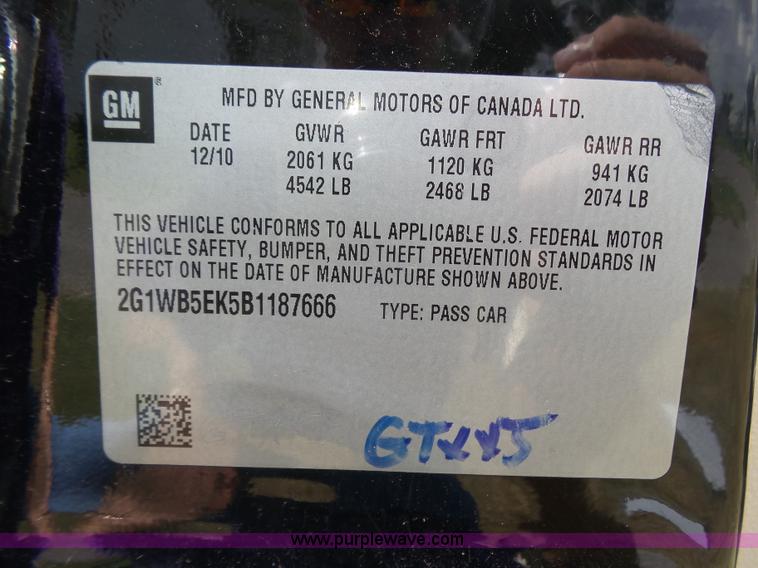 image for item BY9556 2011 Chevrolet Impala