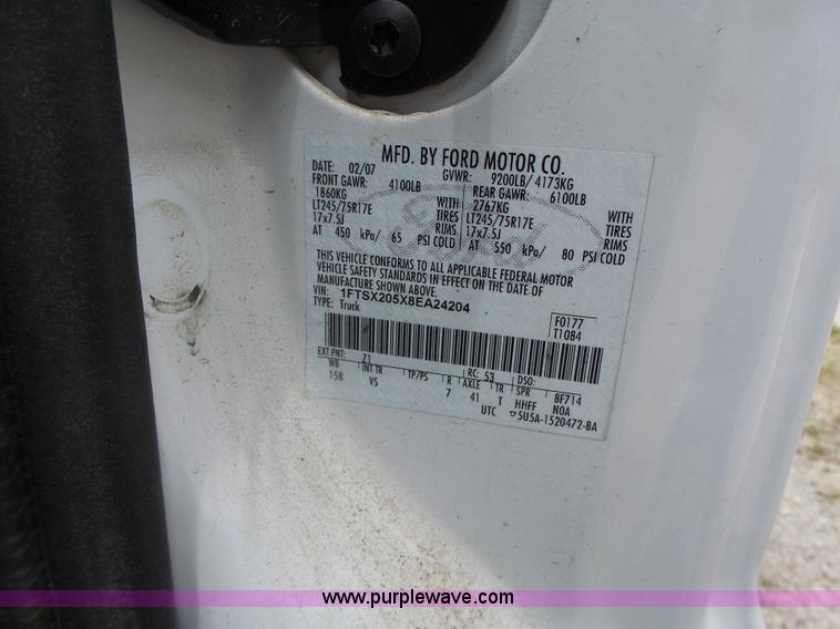 image for item CC9307 2008 Ford F250 SuperCab pickup truck