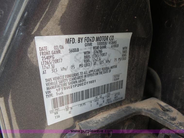 image for item CD9407 2006 Ford F250 Super Duty Crew Cab pickup truck