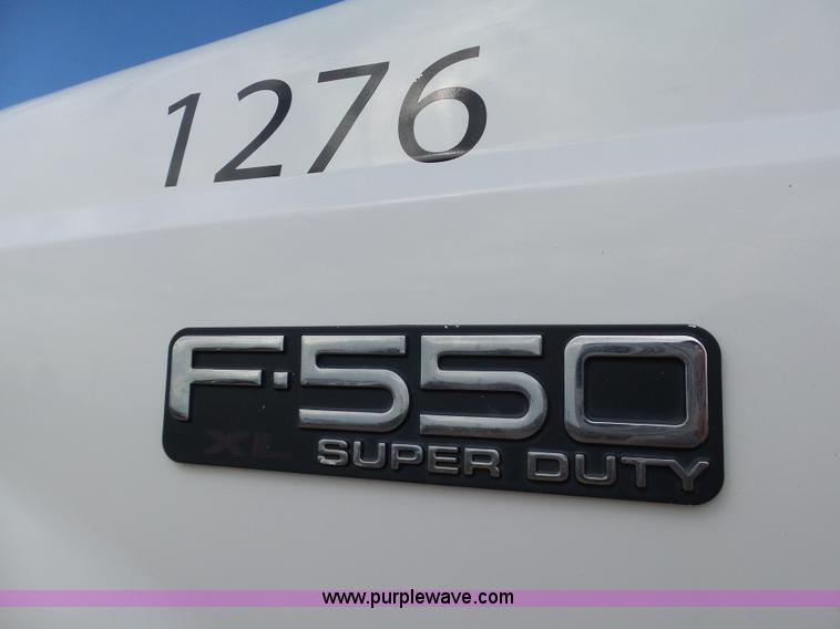 image for item DB4503 2002 Ford F550 SuperCab flatbed truck