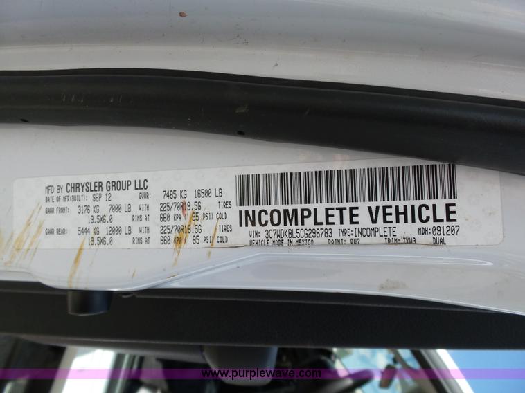 image for item DB4508 2012 Dodge Ram 4500HD flatbed truck