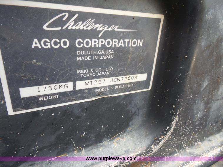 image for item K3499 Challenger MT297 MFWD tractor