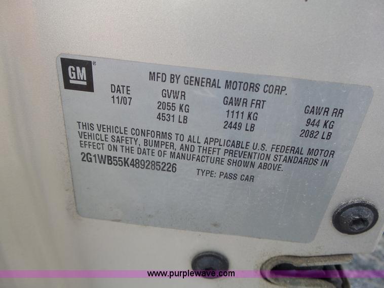 image for item K5741 2008 Chevrolet Impala