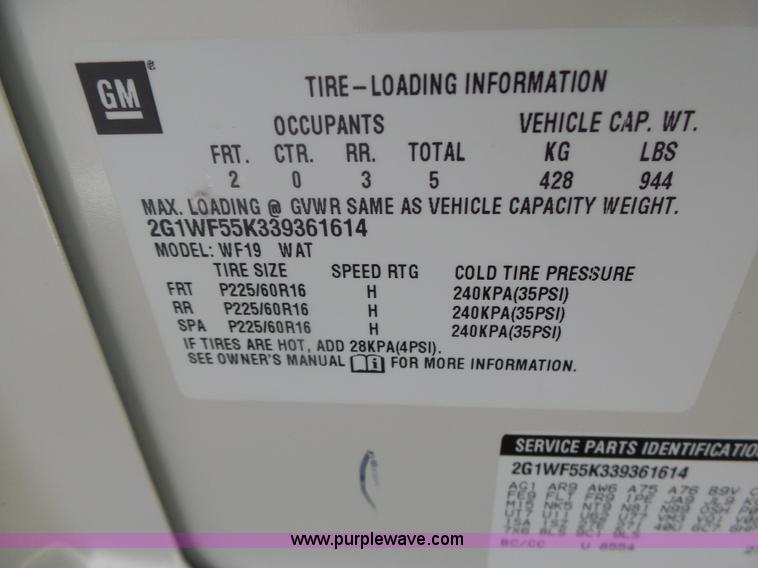 image for item K5743 2003 Chevrolet Impala