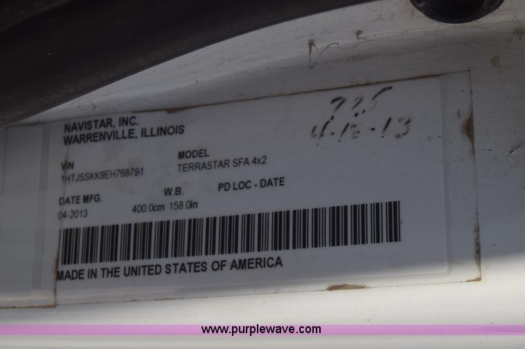 image for item K6715 2014 International TerraStar truck chassis