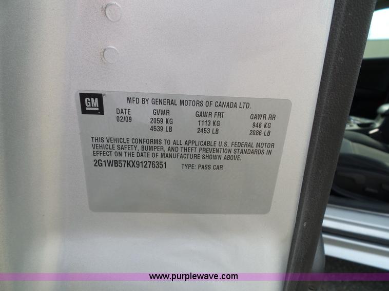 image for item K8226 2009 Chevrolet Impala LS