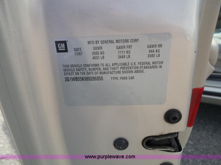 image for item K8227 2008 Chevrolet Impala LS